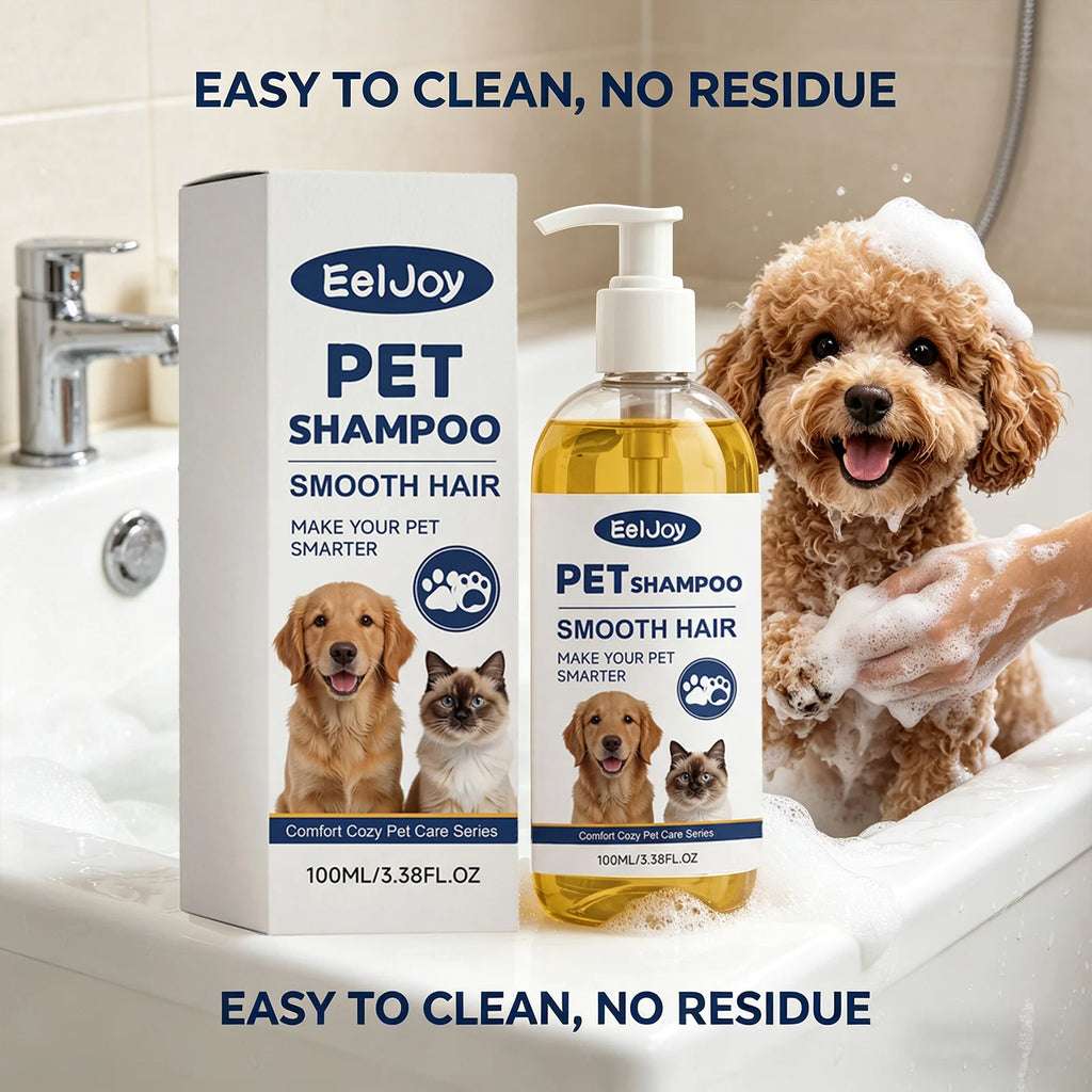 Coconut Oil Pet Shampoo Cleaning Fur Eliminate Odor Smoothing & Softening Hair Natural Formula Moisturizing Pet Hair Conditioner Qme