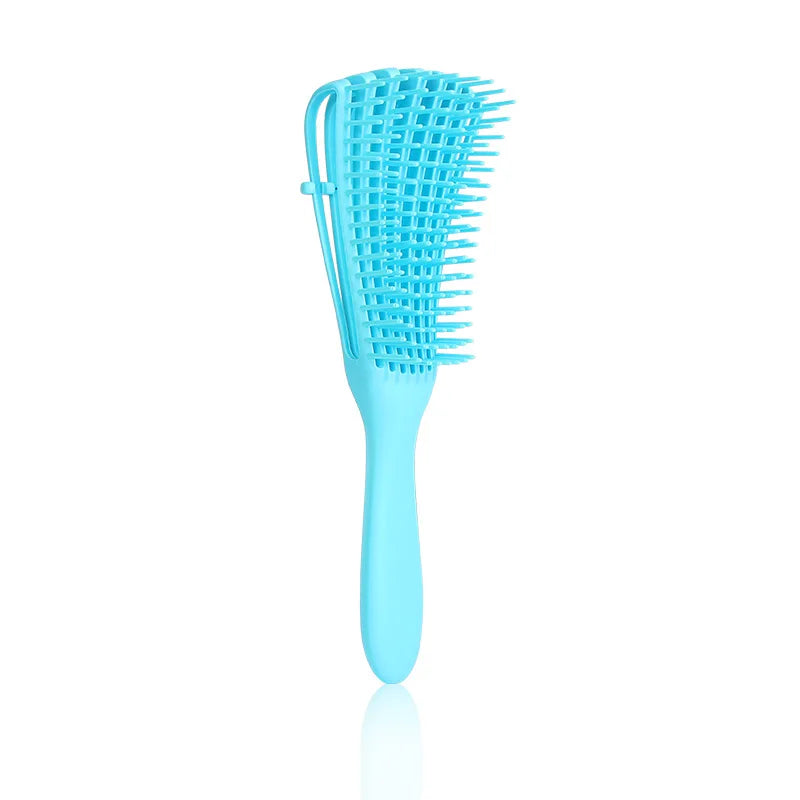 Octopus Comb Ladies Shampoo Shun Hair Hairdressing Big Bend Straight Qme SKY BLUE