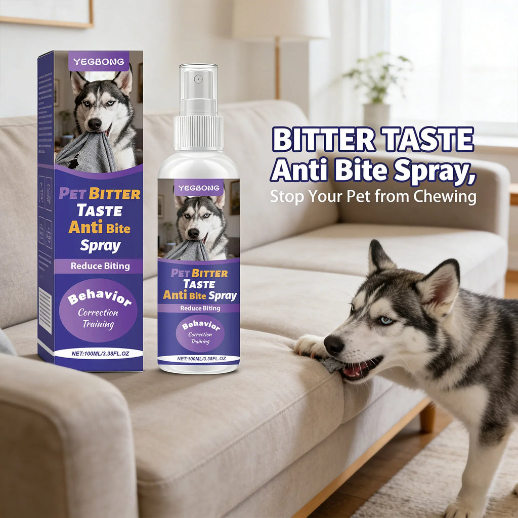 Pets Anti Chewing Spray Behavior Correction Reduce Biting & Chewing Habits Protect Furniture Emit Bitter Taste Training Supplies Qme
