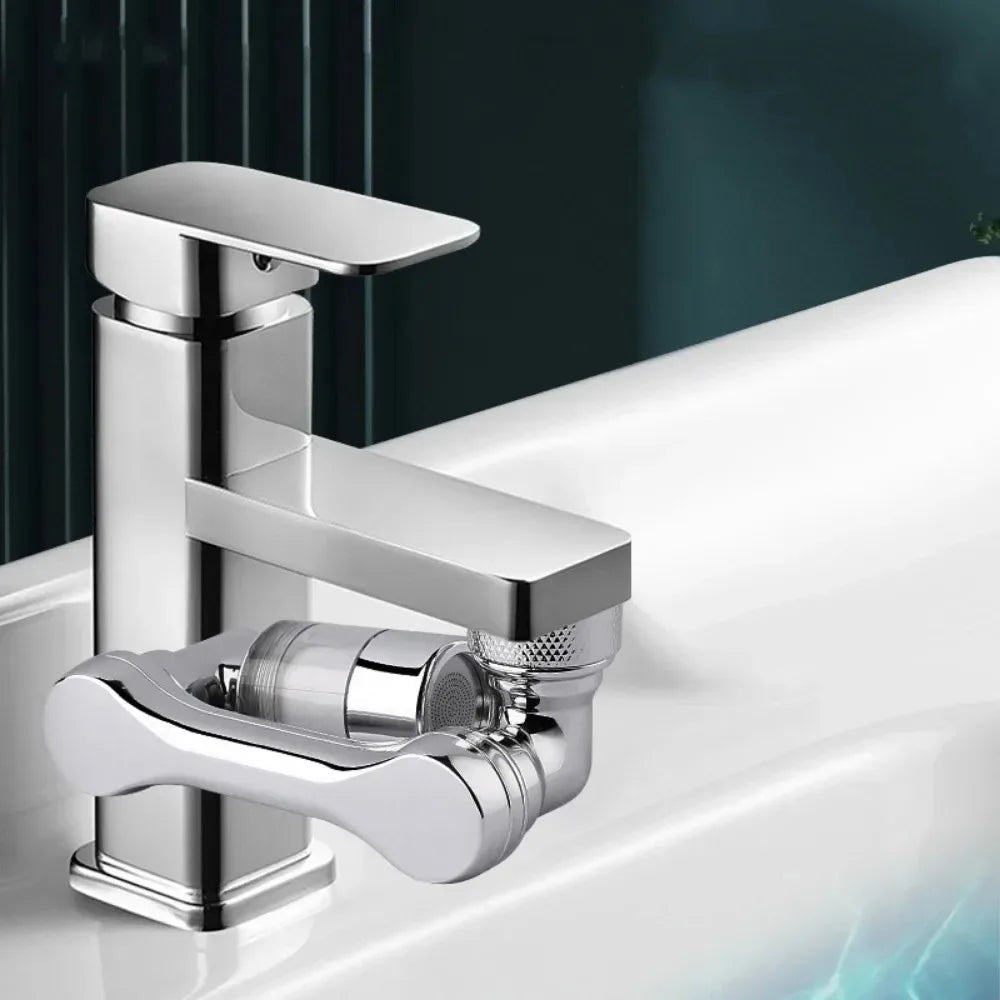 1080 ° Rotating Faucet Extender Detachable Filter Element Bathroom Faucet Splash Proof Extension Aerator Bathroom Accessories Qme