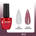 Thermochromic Diamond Glue Changing Nail Art Polish Sparkle Shimmer Qme 12