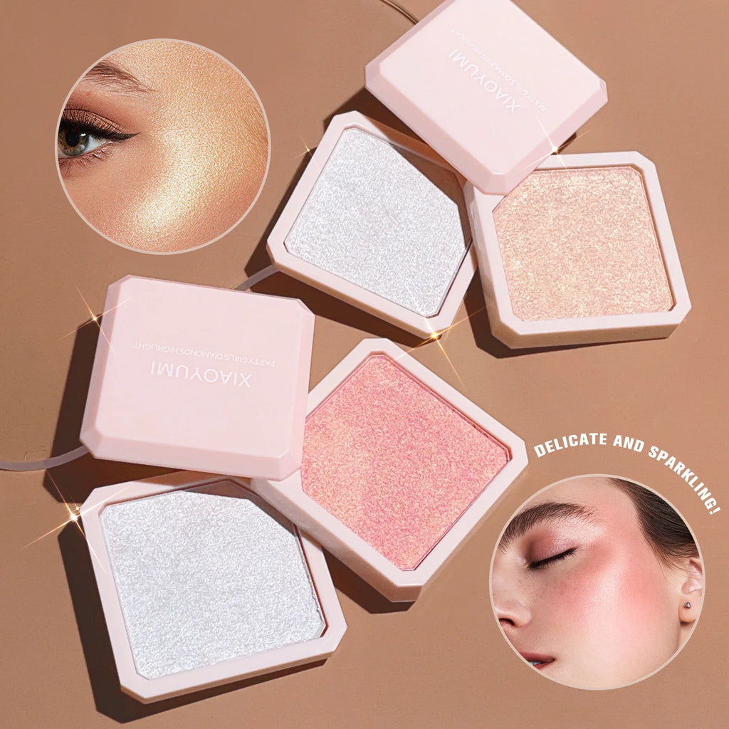 Dual-layer Highlight Contour Palette Radiant Matte Shine Perfect Face Qme