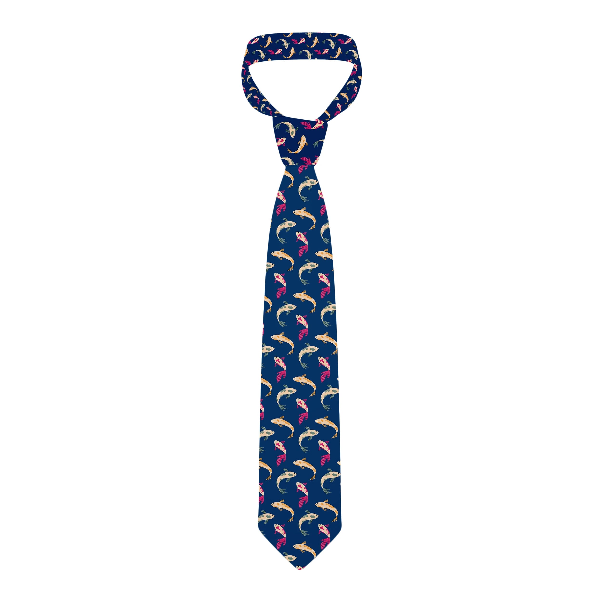 Funny Fish 3D Printed Tie Unisex Personality Business Polyester Qme