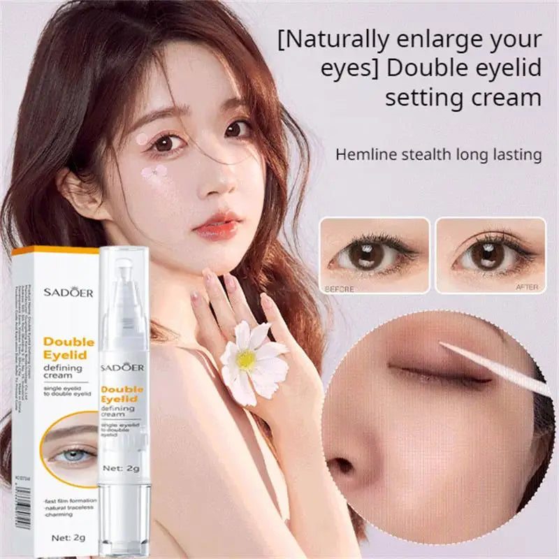 Long-acting Invisible Double Eyelid Shaping Cream Waterproof Quick-drying Magic Big Double Eyelids Styling Cream Makeup Tools Qme