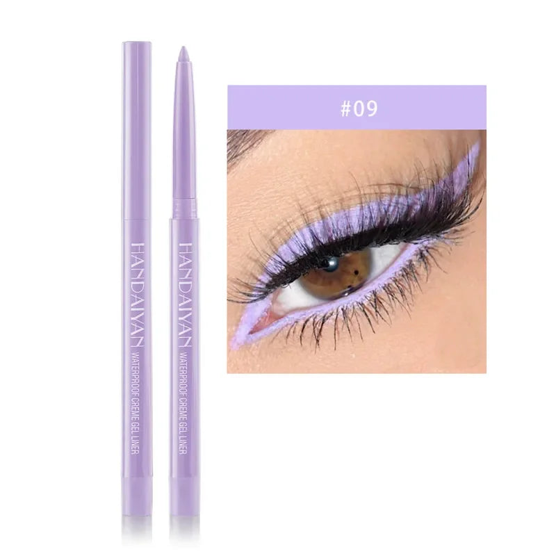 20 Colors Waterproof Matte Eyeliner Gel Long Lasting Professional Sweatproof Non-smudge Multicolor Ultra-fine Eyeliner Pencil Qme 9