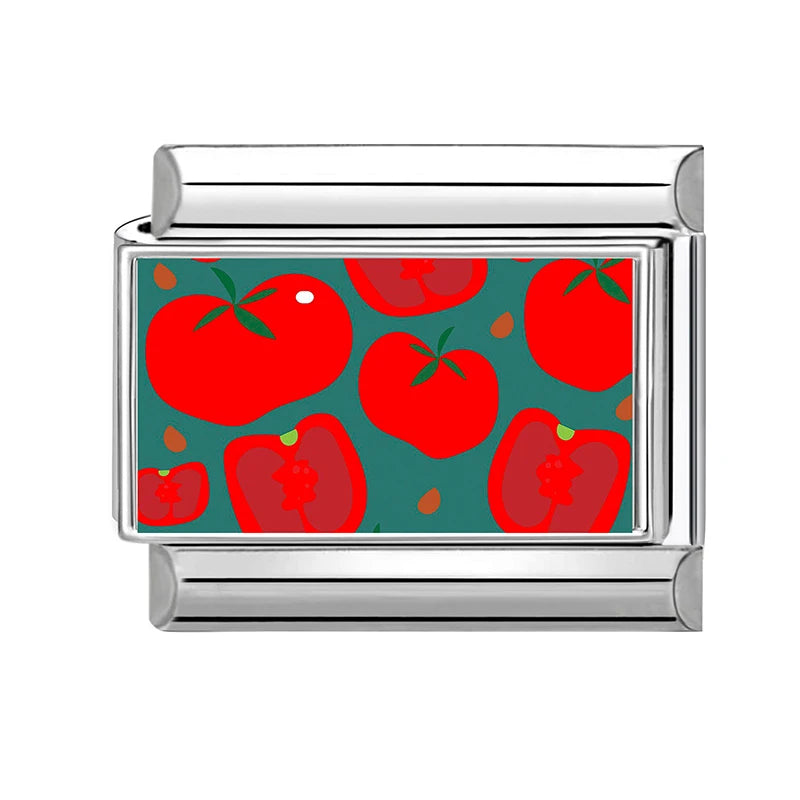 Charm Cartoon Lucky Four-leaf Clover Eyes Italian Links Fit Bracelet