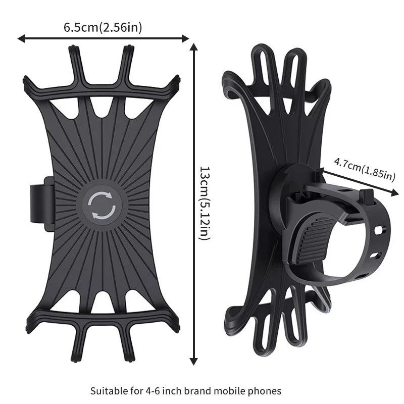 360 Rotatable Motorcycle Bike Phone Holder Universal Mobile Rack Qme
