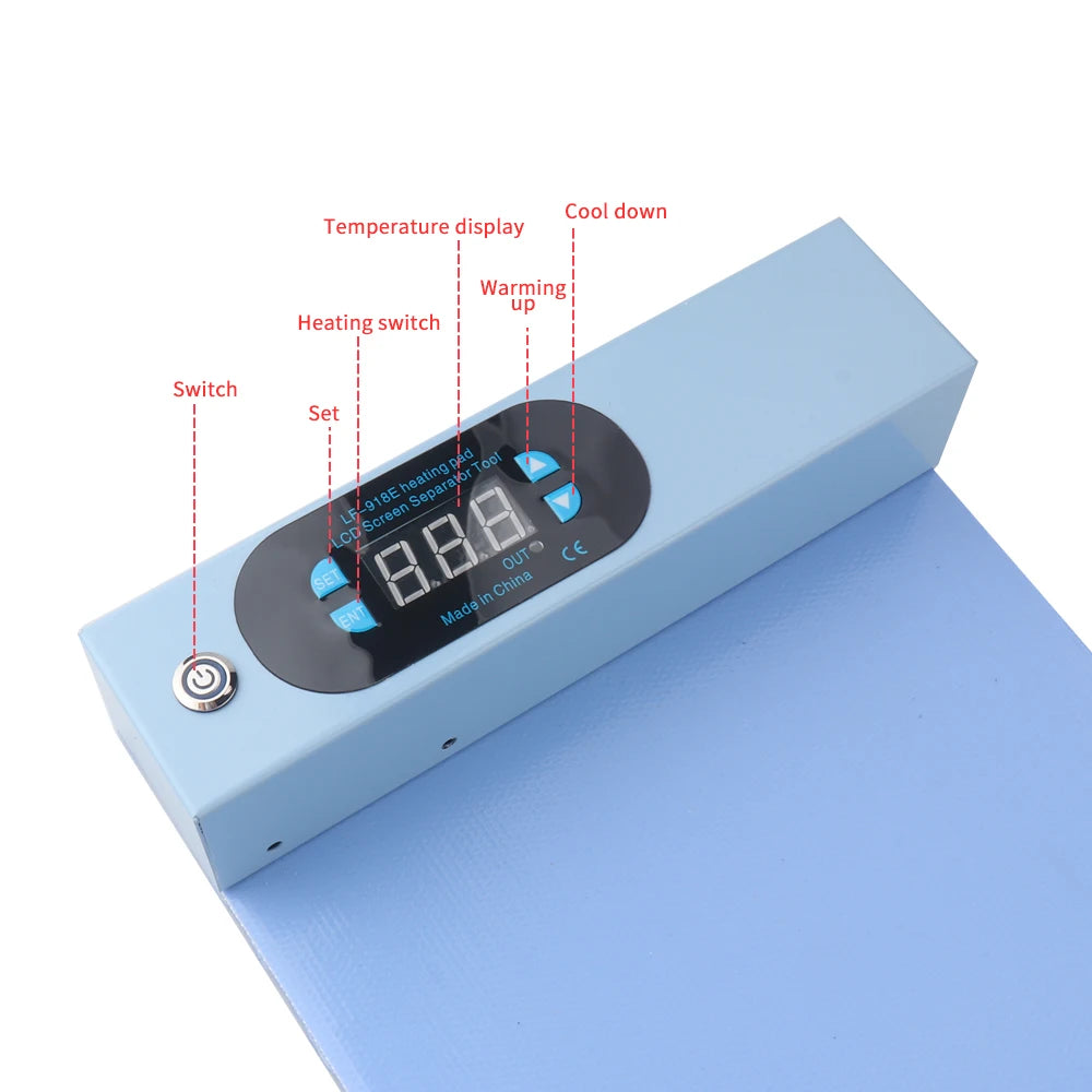 LF-918E LCD Screen Separator Blue Splitter Heating Stage Pad Iphone Qme