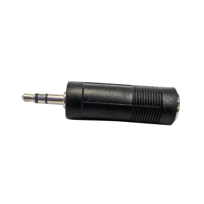 20pcs Black Mono Jack Plug Adapter 3.5 Mm (1/ 8 Inch) Male To 6.35 Mm (1/ 4 Inch) Female Audio Converter Adaptor Qme