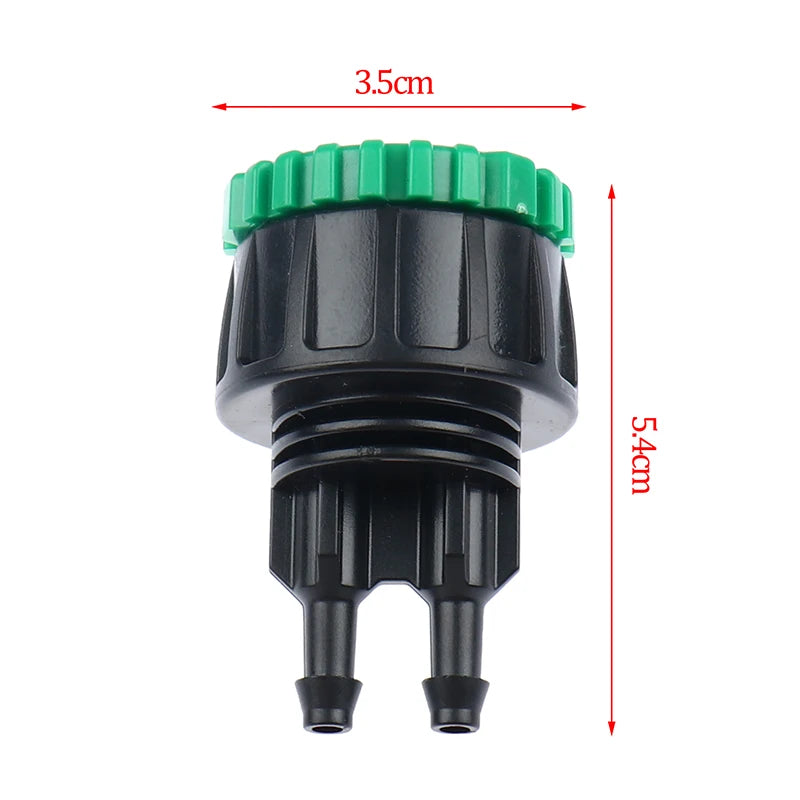 ^1Pc Garden hose 1/4" to 1/2" 3/4" Female Y connector irrigation 4/7 hose adapter Qme 1pc