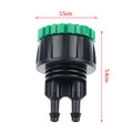 ^1Pc Garden hose 1/4" to 1/2" 3/4" Female Y connector irrigation 4/7 hose adapter Qme 1pc