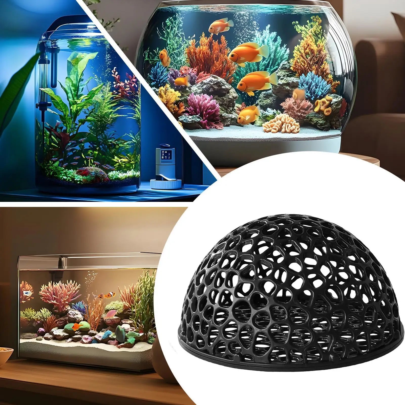Aquarium Shrimp Hide Shrimp Aquarium Breeding Hide Cave Hiding Tools Hollow Ornamental Fish Resting Place Underwater Saltwater Qme