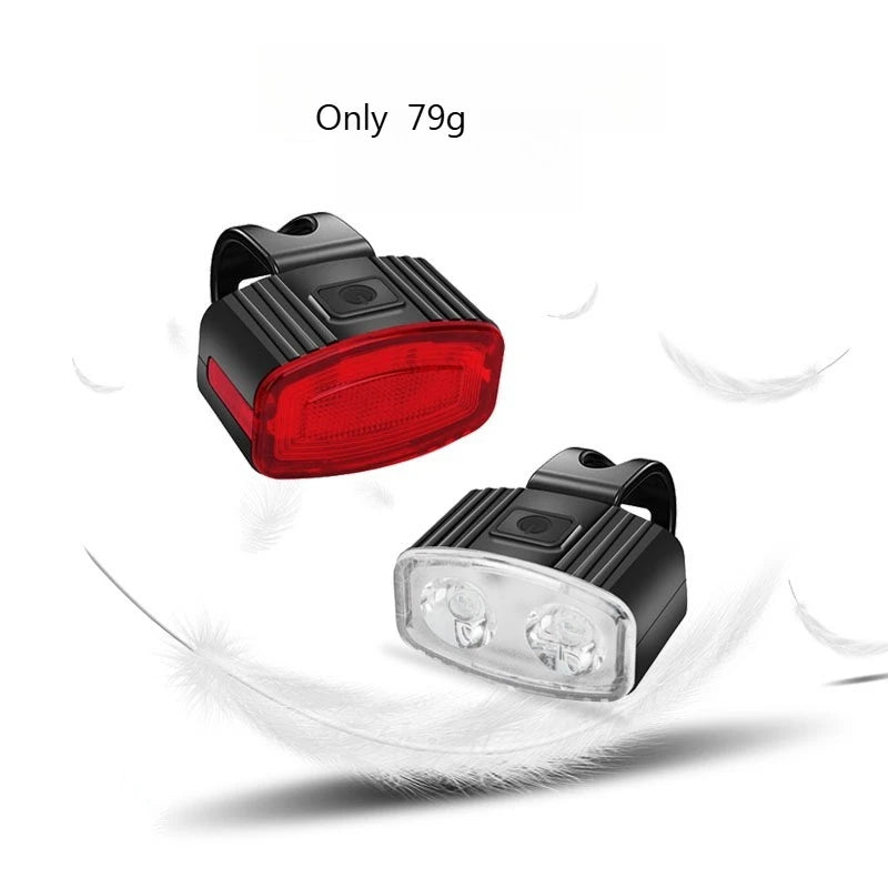 Bicycle Headlights Tail Lights Type-c Charging Highlight Mountain Qme