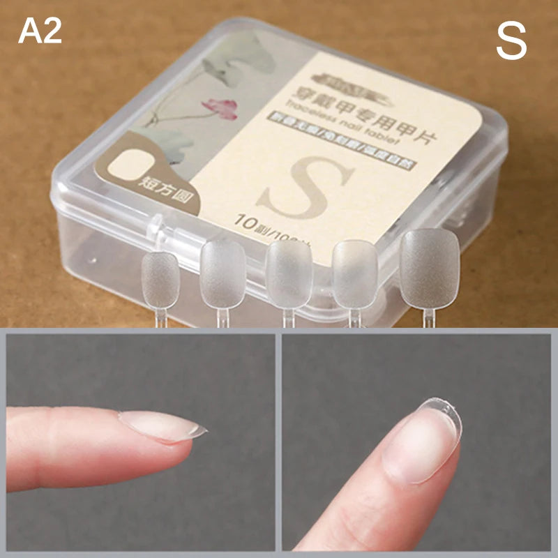 Box False Nails Press Coffin Artificial Clear Fake Nail Tips