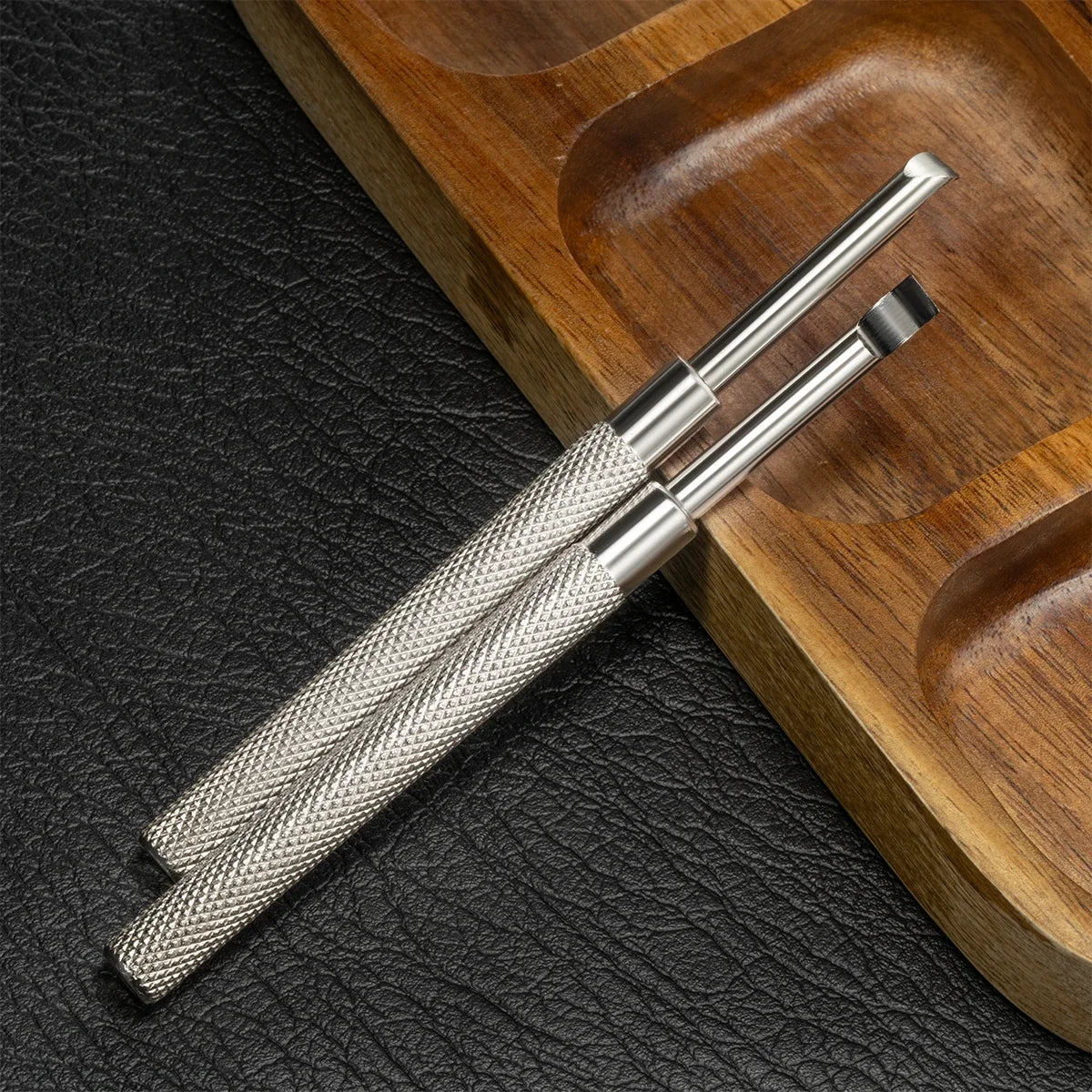 2 Pack Stainless Steel 4mm Watch Hand Remover Tools Levers With Flat Blade Watch Needle Lifting Tool for Watchmaker Qme