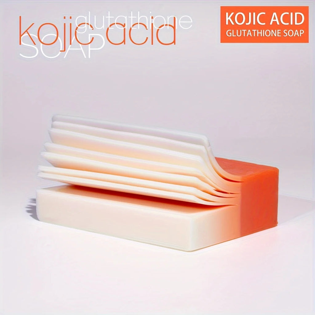 2 Packs Kojic Acid+glutathione Whitening Cleansing Soap Deep Qme