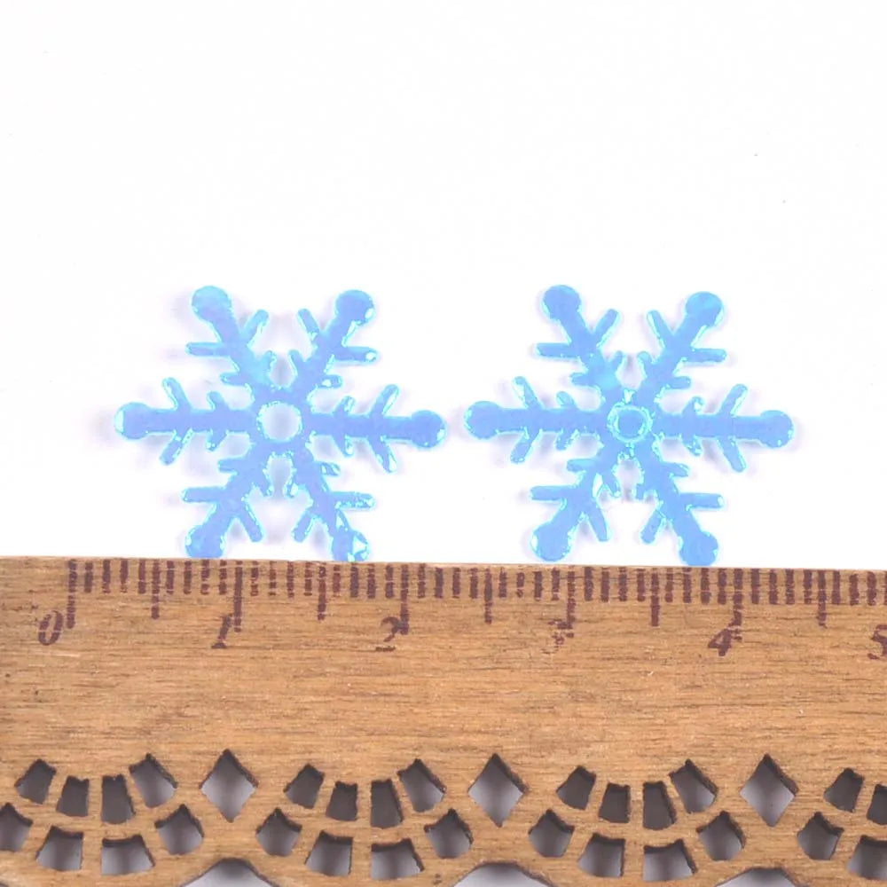 50Pcs Cute Glitter Elk Snowflakes Christmas Tree Patches For Clothes Stick-On Appliques DIY Kids Hairpin Bowknot Accessories Qme 6