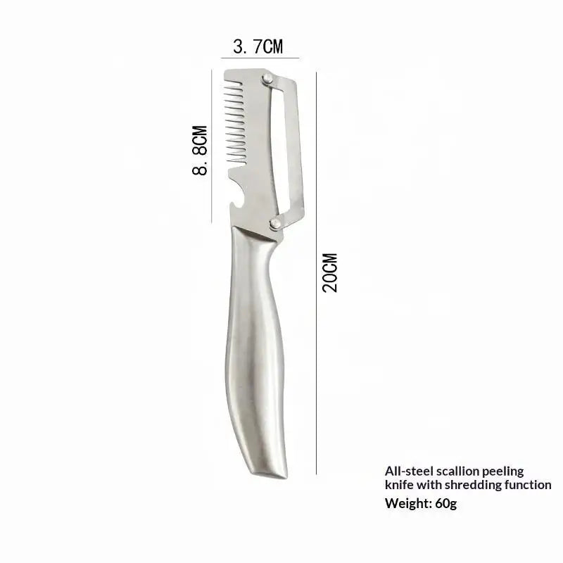 Multi-function Vegetable Peeler Kitchen Stainless Steel Handle Bottle Qme A