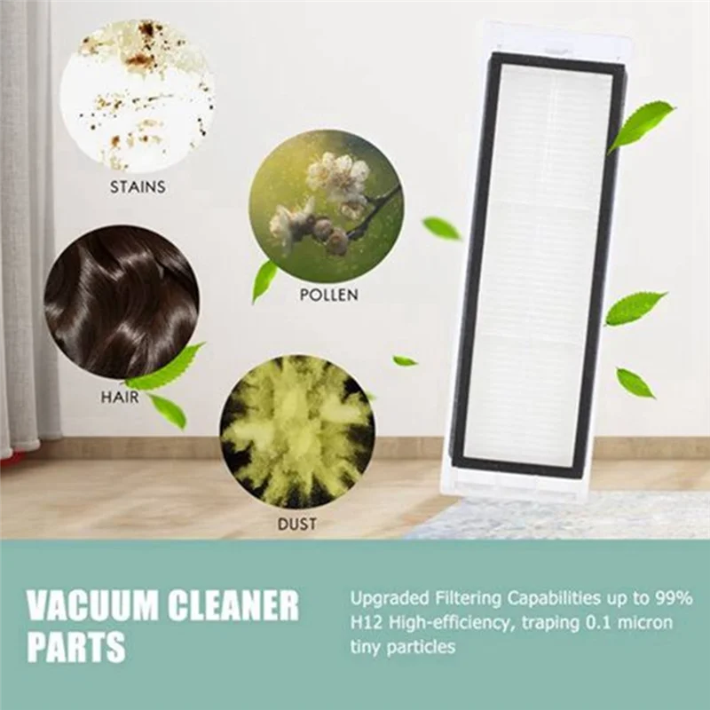 A02F-For Xiaomi Robot Vacuum Cleaner Side Brush Hepa Filter Replacement Spare Parts Set Qme