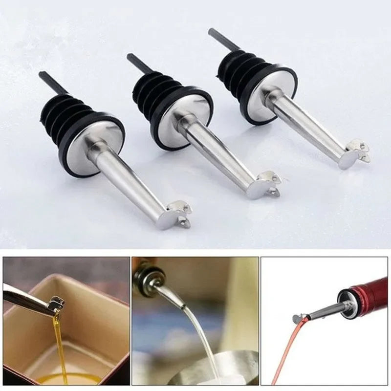 2PCS/lot Bottle Nozzle Pourer Oil/mouth with Bottle Stopper Cork Wine Bottle Red Dry Pot Plug Olive Dispenser Qme Default Title