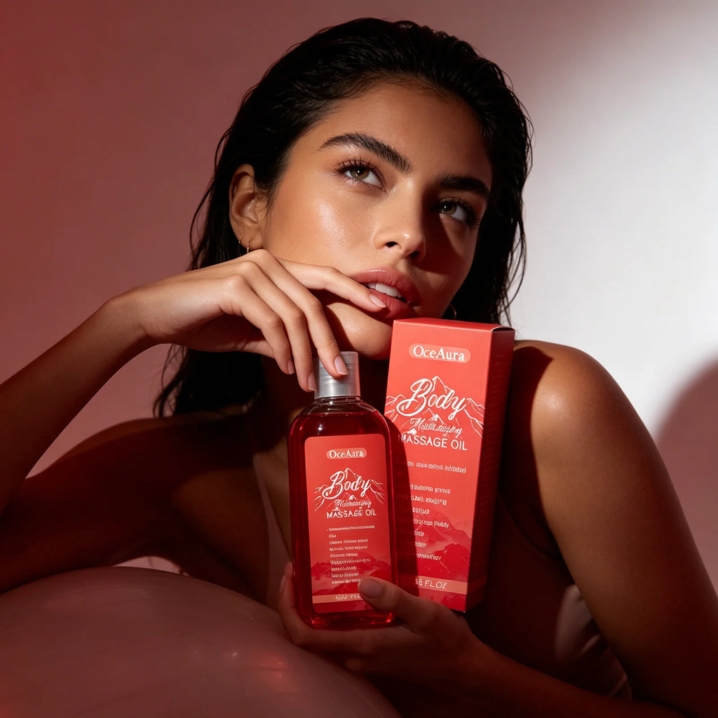 OceAura Collagen Body Oil Relax Muscles Anti Sagging Firm Skin Elasticity Boost Relieves Fatigue Moisturizing Body Massage Oil Qme