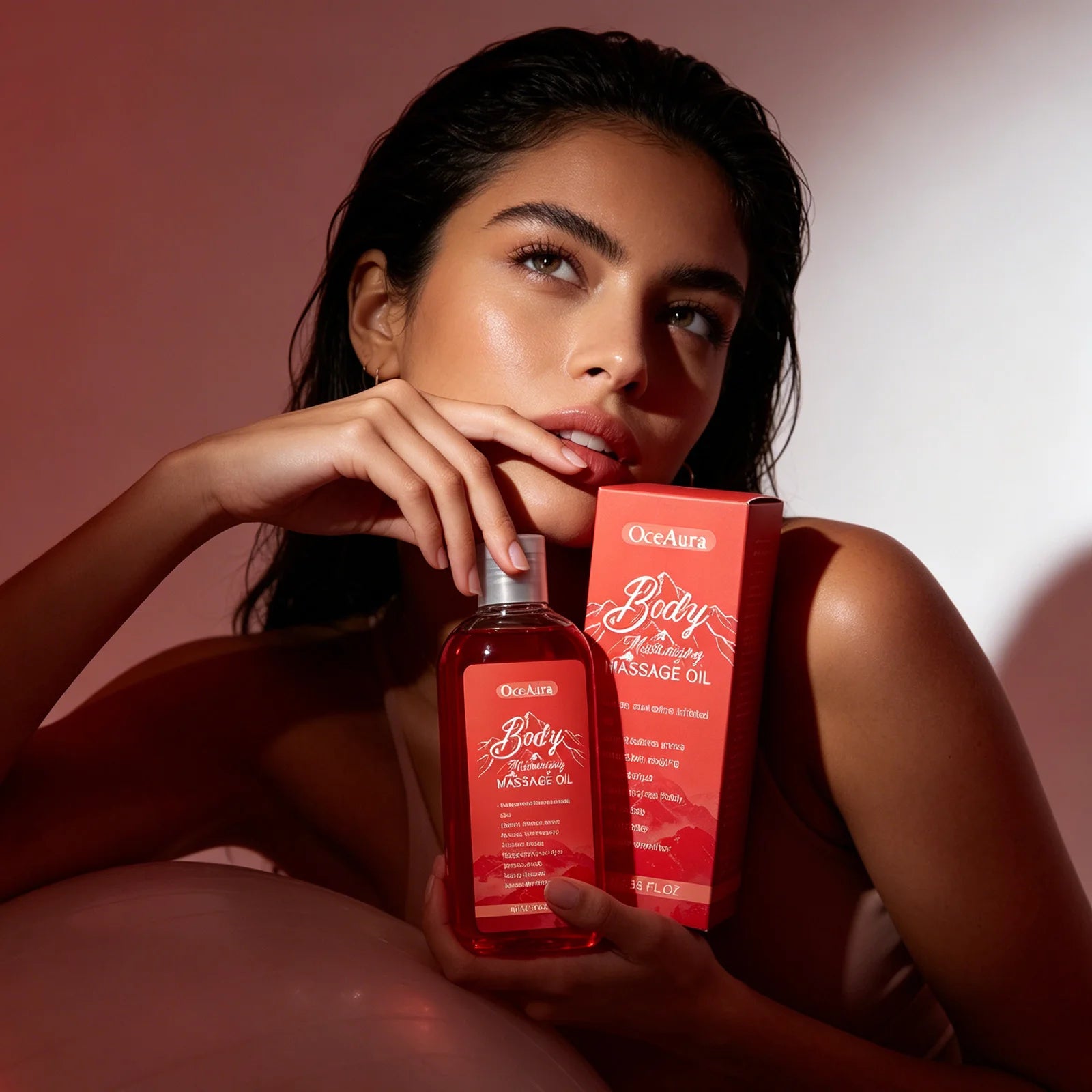 OceAura Collagen Body Oil Relax Muscles Anti Sagging Firm Skin Elasticity Boost Relieves Fatigue Moisturizing Body Massage Oil Qme