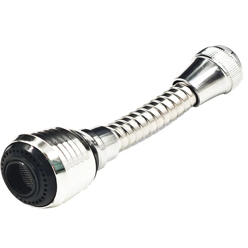 Universal 360 Degree Rotating Faucet Sprayer Head Water Saving Tap Filter Stainless Steel Kitchen Bathroom Nozzle Qme Long section