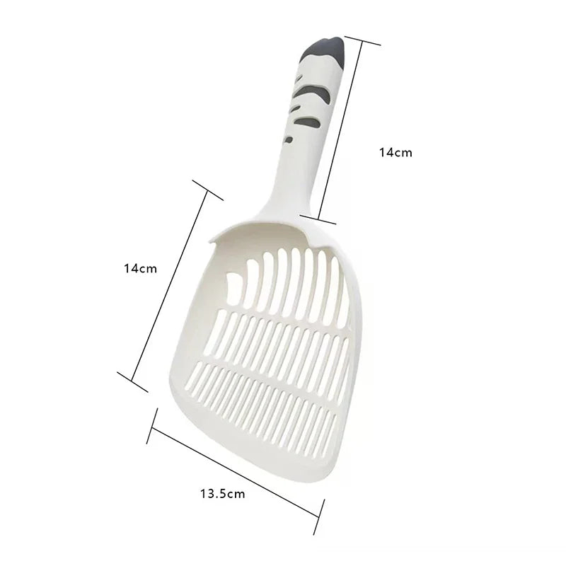 Cat Litter Scoop Plastic Cat Litter Shovel With Base Self Cleaning Cat Litter Box Shovel Kitten Toilet Clean Tools Cat Supplies Qme