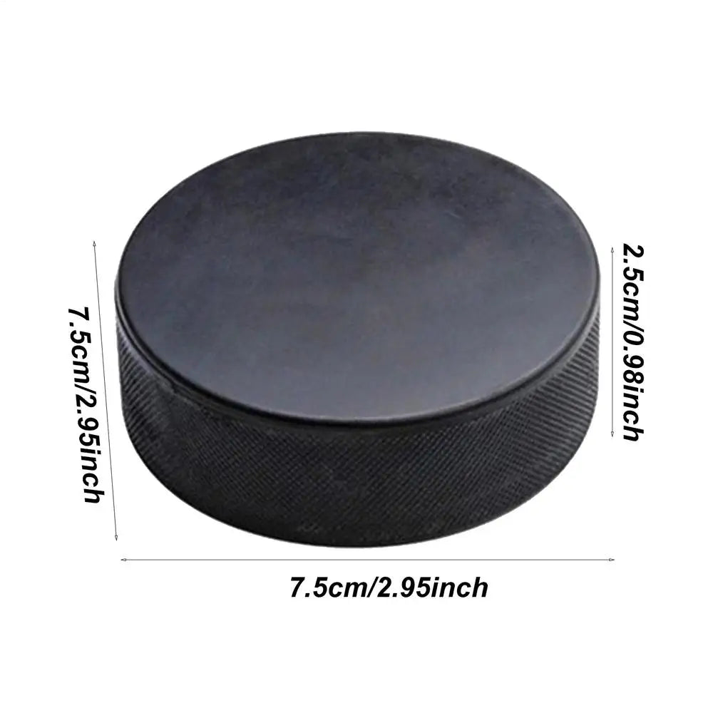 Street Hockey Puck Roller Ice Hockey Official Regulation Size 4X Diameter 3-inch Thickness 1-inch Training Equipment Indoor Qme Black