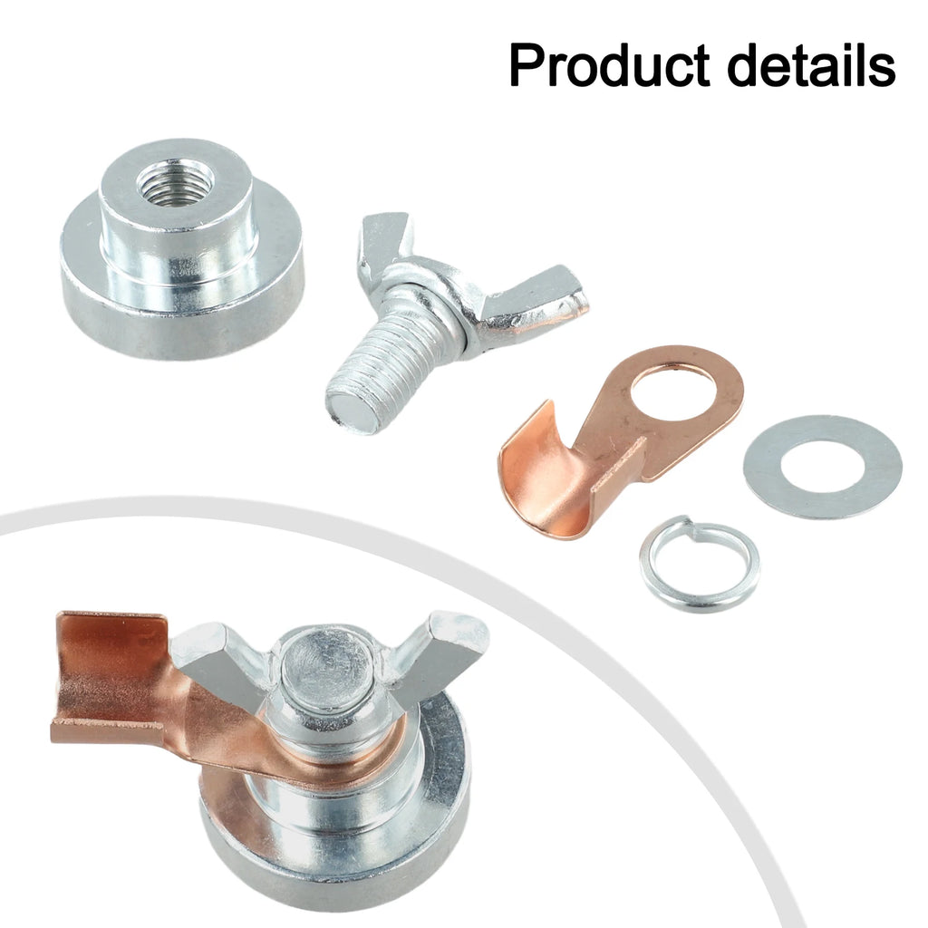 Magnetic Welding Ground Clamp Tool, Portable Magnet Welder Grounding Support For Smooth Or Curved Metal Surfaces Qme