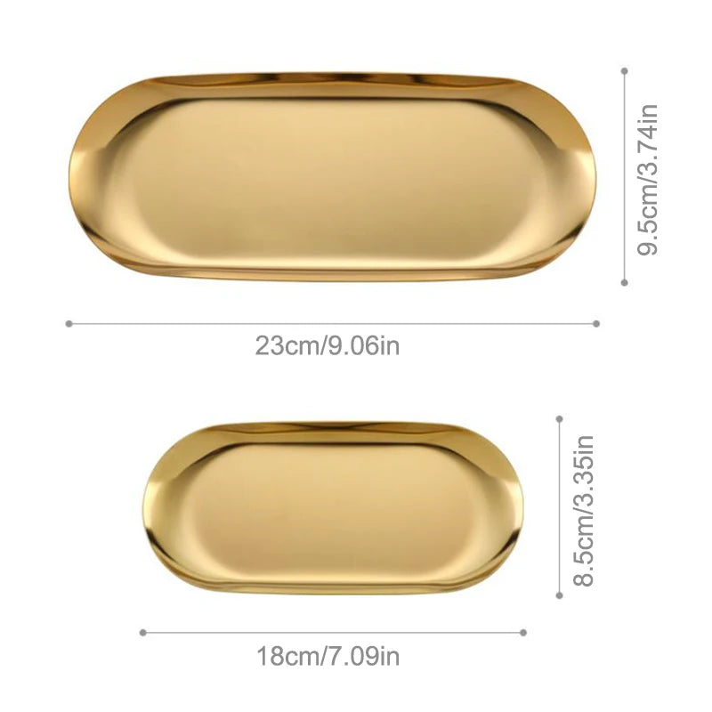 Shape Cosmetics Storage Table Jewelry Tray Multi-functional Home Qme