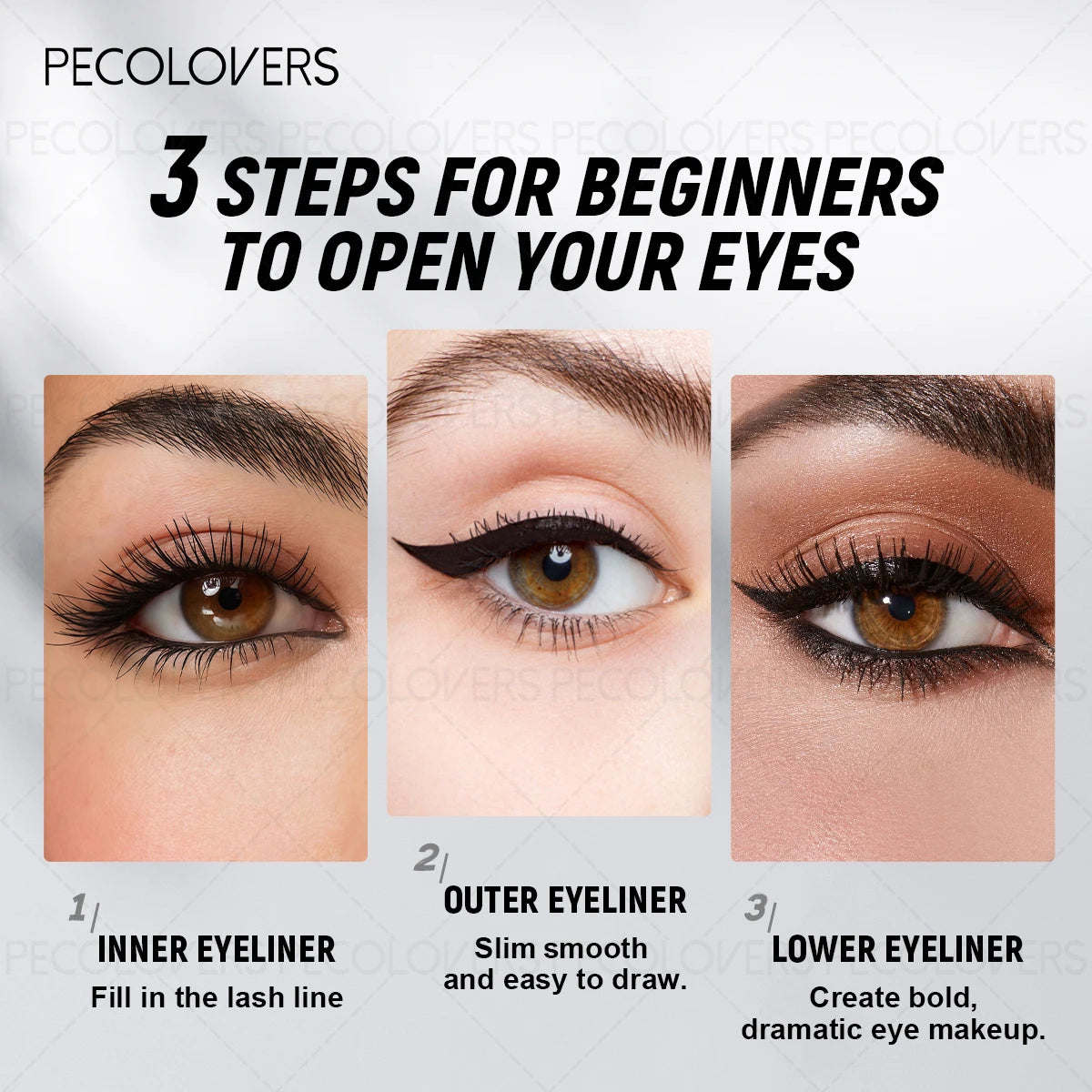 Double Head Eyeliner Gel Pen Multi Selection Rendering Not Easy Qme
