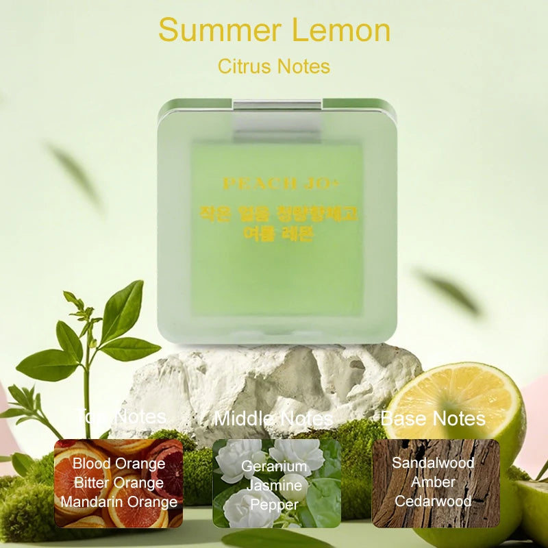 Woman Grape Lemon Apple Solid Perfume Portable Balm Fresh Elegant Qme