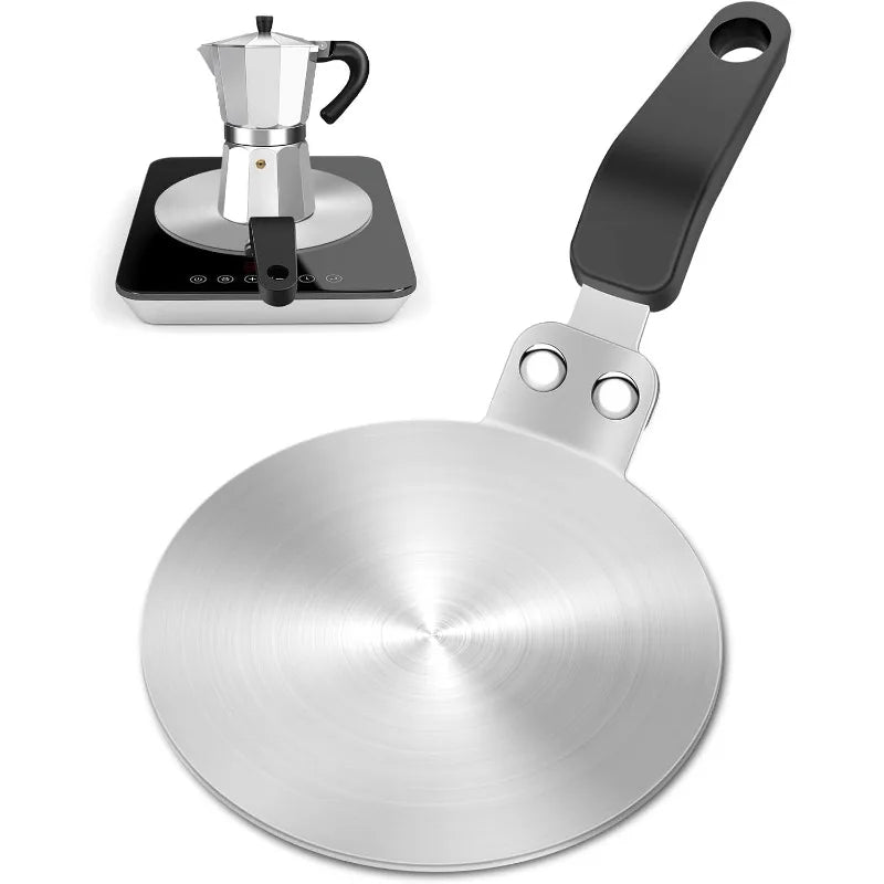 Mocha Pot Stainless Steel Thermal Conductive Plate Stainless Steel Induction Cooker Universal Heat Conduction Plate Qme