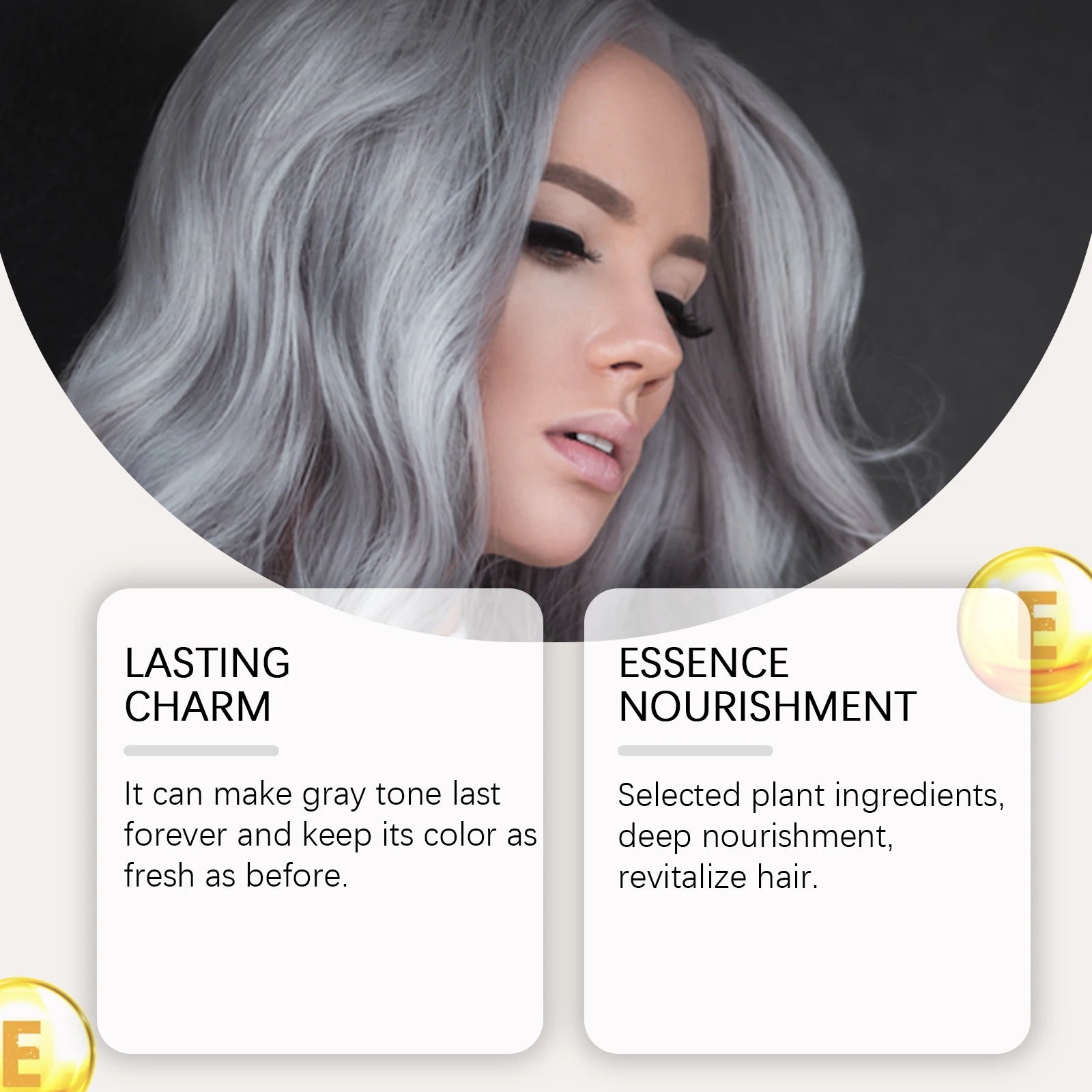 Temporary Hair Dye Spray Quick Cover White Hair Natural No Irritation Prevent Dry Rough Enhance Toughness Hair Coloring Products Qme