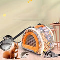 1pc Lovely Cartoon Graphic Small Pet Outing Carrier Bag For Chinchilla, Hamster, Dutch Pig, Hedgehog, Squirrel, Guinea Pig, Parr Qme XCW-02 Semi-circle