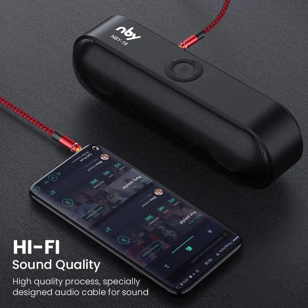 1.5M Jack 3.5mm Male To Male Audio Cable Nylon Braid 3.5mm AUX Cable Headphone Extension Code For Phone MP3 Car Headset Speaker Qme