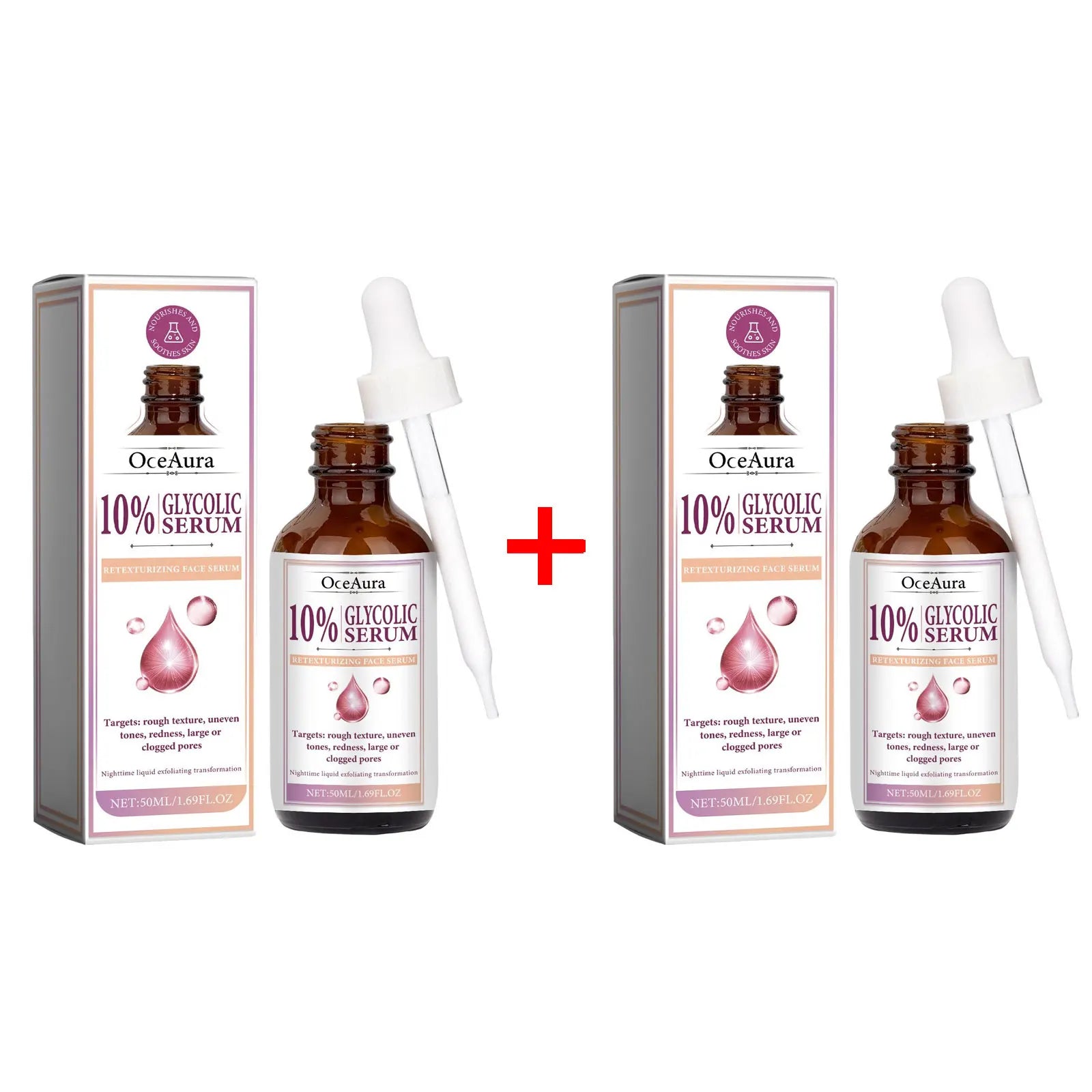Glycolic Acid 10% Toning Solution Fade Fine Lines Firming Face Serum Improve Facial Dryness Redness Glycolic Acid Repair Essence Qme 100ml Boxed
