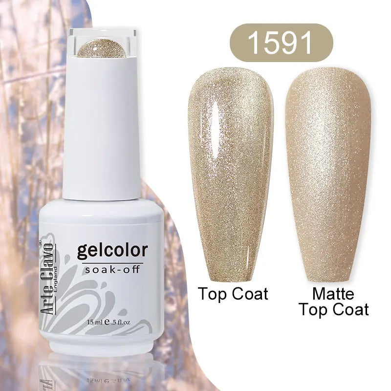 Arte Clavo Gel Nail Polishes Pink Nude Hybrid Lak Manicure