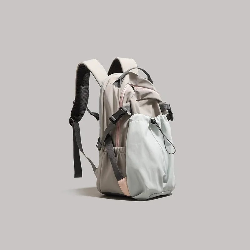 Retro Tooling Large Capacity Backpack Simple Lightweight Travel Qme
