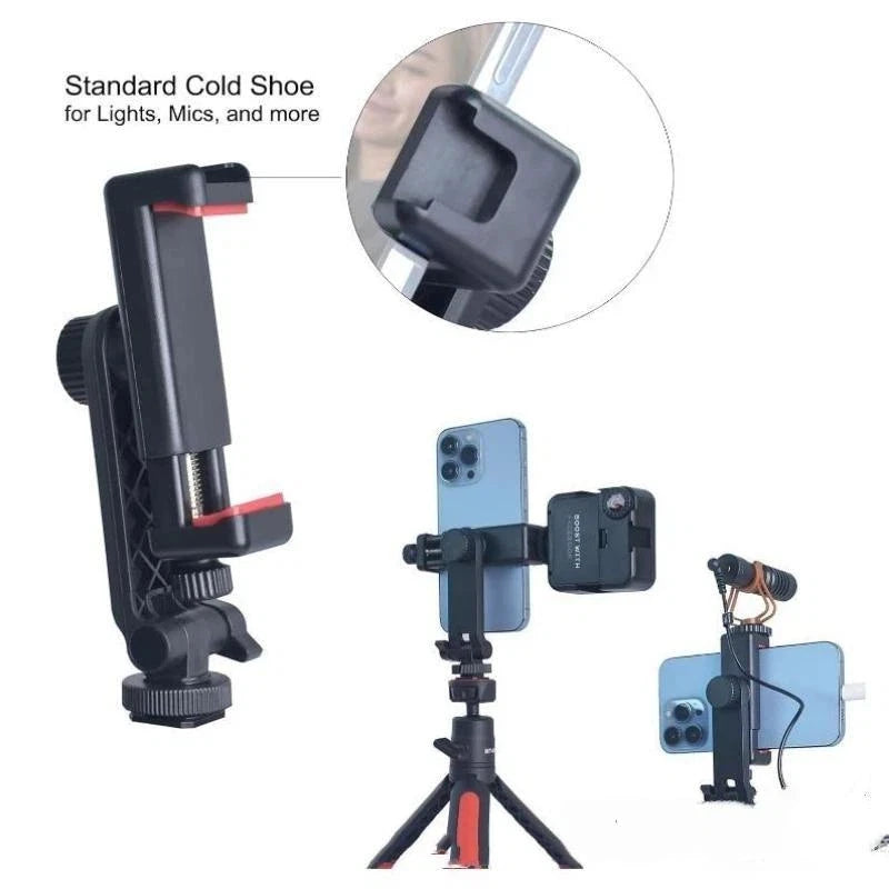 Camera Shoe Cold Adapter Strength Phone Tripod Mount Live Streaming Qme