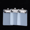 Transparent Clipboard Hanging Hook 1 Portable Office School Qme 3Pcs 8x13.5CM
