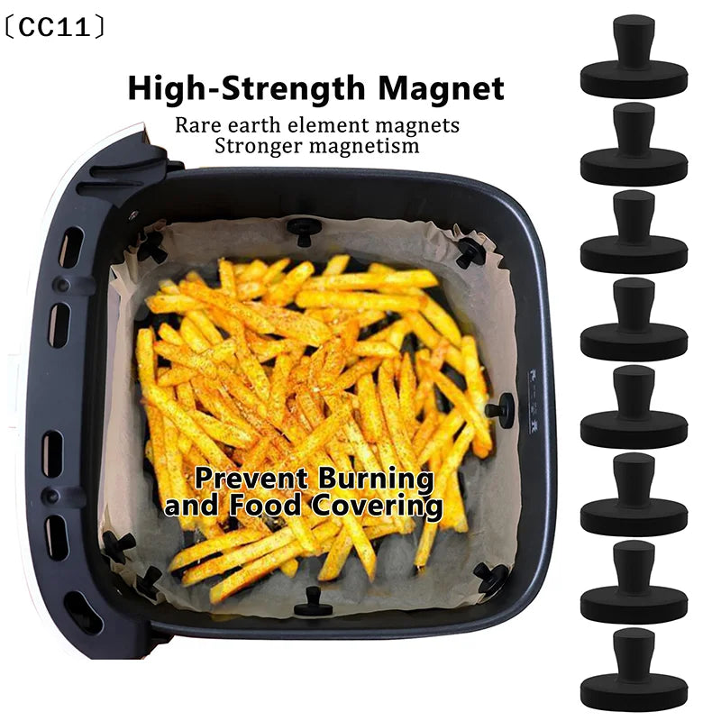 Air Fryer Magnet Silicone Buckle Magnetic Clips Parchment Paper Used Qme Default Title