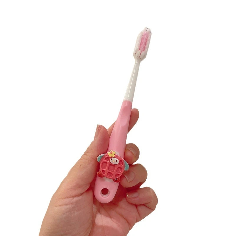 Hello Kitty Kuromi Cookie Soft-bristle Toothbrush Gum Tooth Care Qme