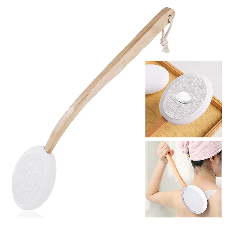 Shower Body Brush Scrubber Long Handle Multi-function Sunscreen Qme