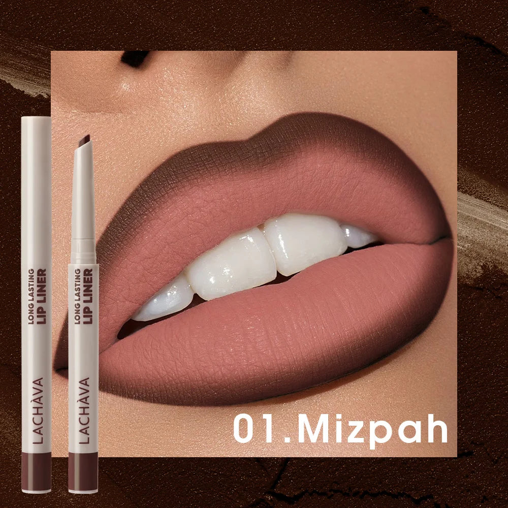Matte Lip Liner Pen Long-lasting Water Sweat Resistant Twisted Design Qme 01