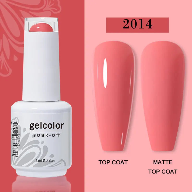 Arte Clavo Transparent Nude Pink Jelly Gel Nail Polish Semi Permanent