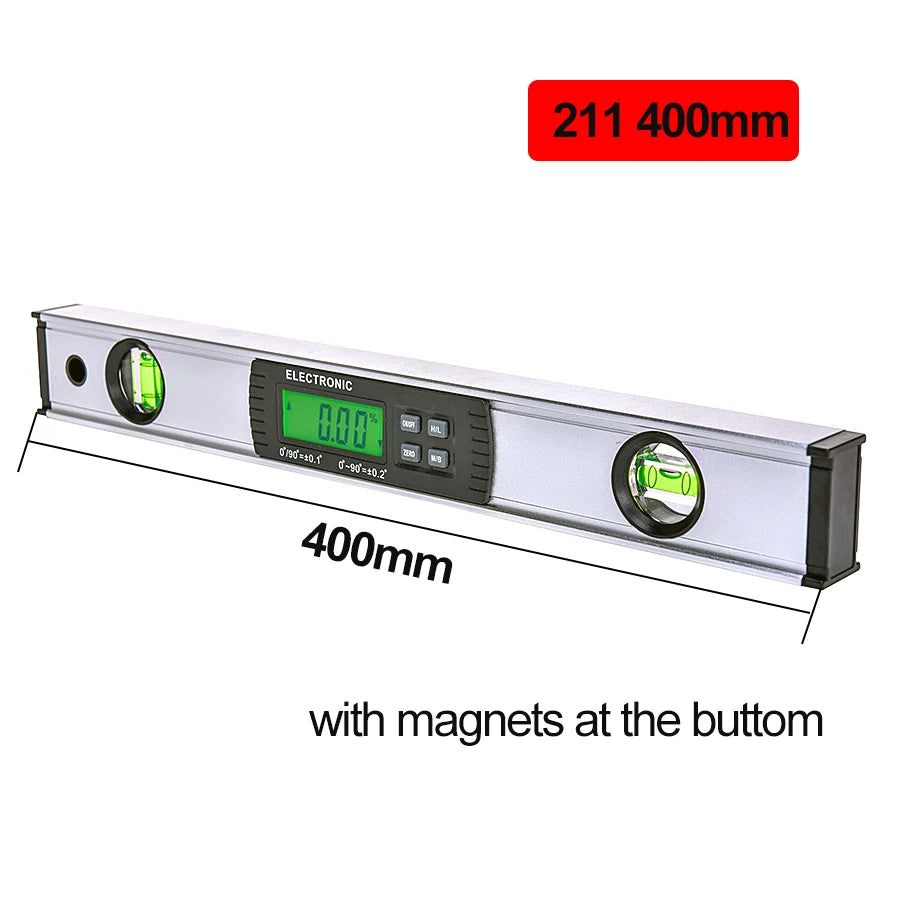 Digital Protractor Angle Finder Electronic Level 360 Degree Qme 211-400MM