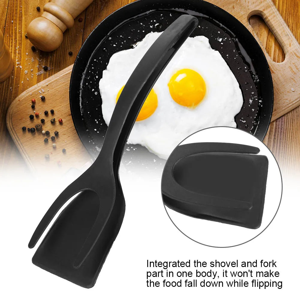 Kitchen Utensil Silicone Spatula 2 in 1 Silicone Spatula Turner Heat resistant NOn Stick Kitchen Utensil NOn Slip Cooking Tool Qme