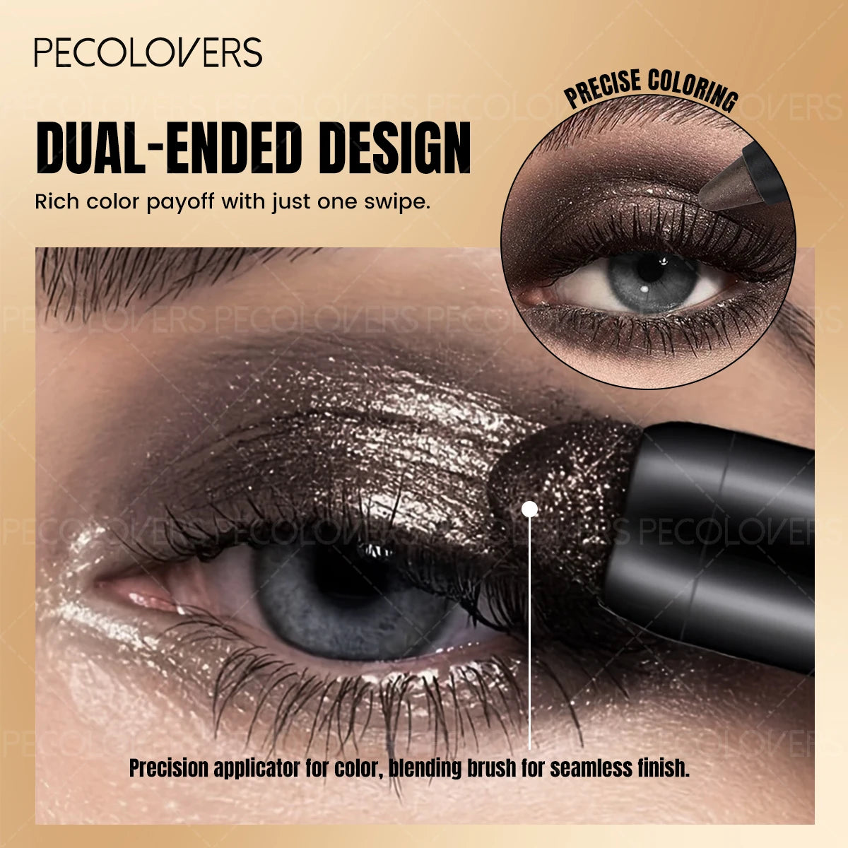 Double-head Eye Shadow Stick Eyeshadow Pen Brush Long-lasting Qme